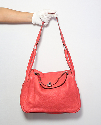 Lindy 34 Clemence Leather in Rose Jaipur, &pound;1,800, Handbags, Front view